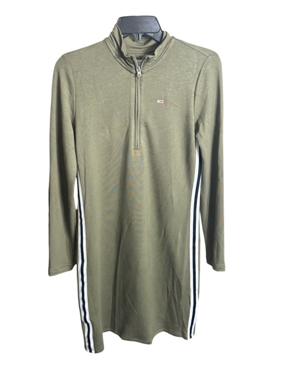 Tommy Hilfiger Dress Polo Sweater Dress Olive Green Size XS NWT